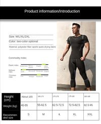 Men's Compression Pants Cycling Running Basketball Soccer Elasticity Sweatpants Fitness Tights Legging Trousers Rash Guard