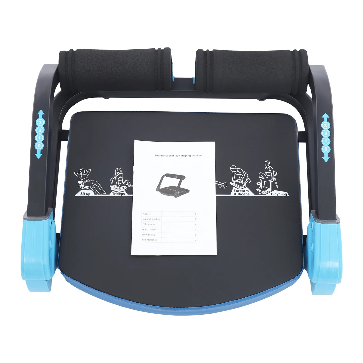 Sit up Exercise Abdominal Workout Equipment Multifunctional Ab Trainer with 265 Lbs Weight Capacity for Home Gym Office