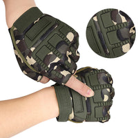 Anti-Slip Weightlifting Half Finger Gloves Shock-Absorbing Short Cycling Bicycle Gloves for Training Sports Local Delivery