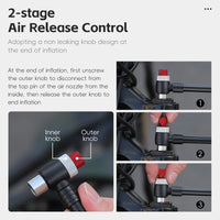 WEST BIKING 400PSI Bicycle Air Pump High Pressure MTB Bicycle Pump Front Fork Rear Suspension Pressure Gauge Schrader Valve