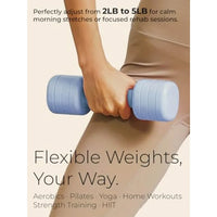 Blue Adjustable Dumbbell (5 lbs) and Green Adjustable Kettlebell (12 lbs) Bundle