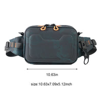 Fishing Bag Waterproof Fishing Fanny Pack with Adjustable Belt Fishing Shoulder Bag for Outdoor Hiking Fishing
