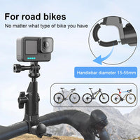 Handlebar Mount Bracket 360 Rotating Motorcycle Bike Camera Holder for Insta360 DJI Action Camera