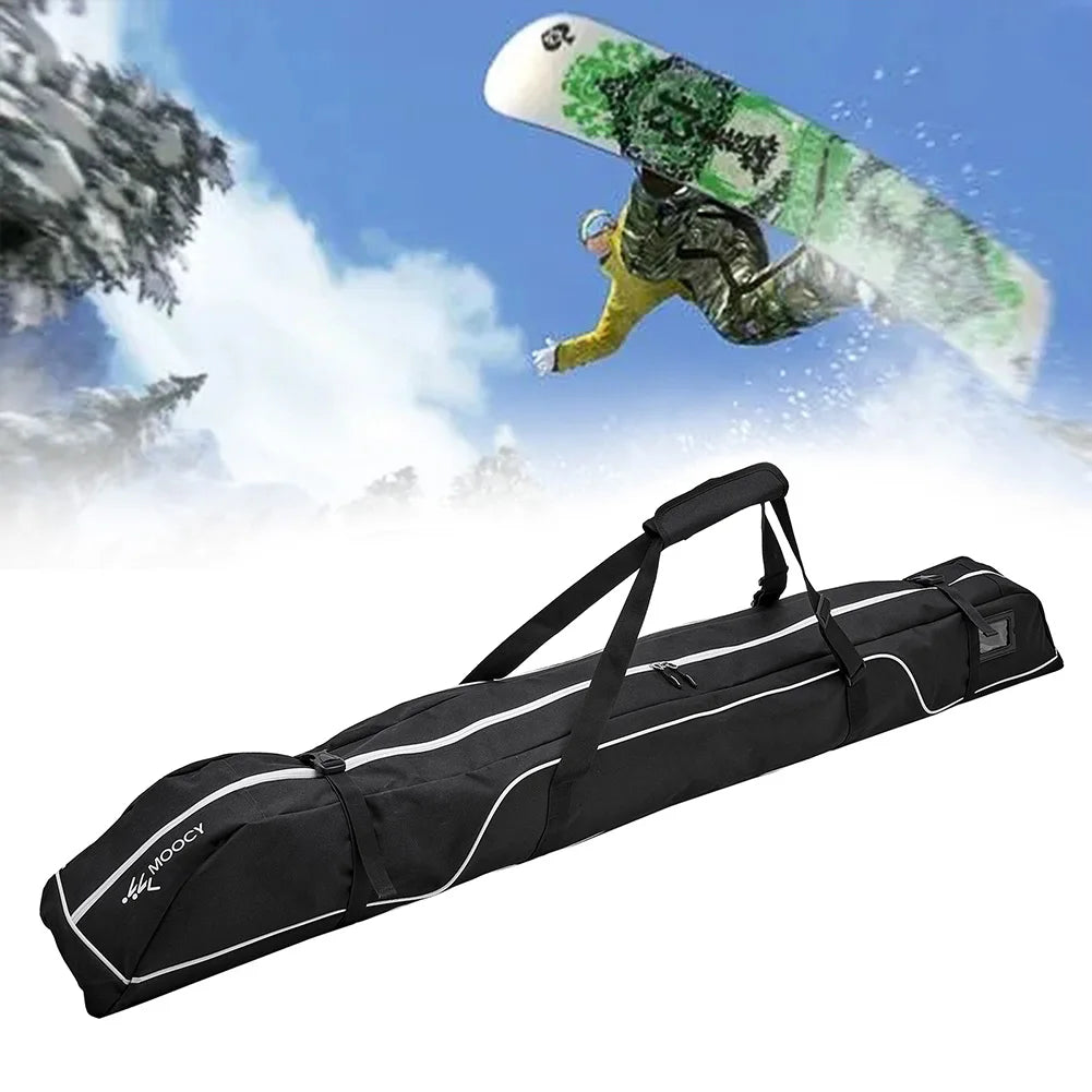 172cm Ski Travel Bag Adjustable Ski and Snowboard Equipment Travel Bag  Handle Waterproof Accessories for Road Trips
