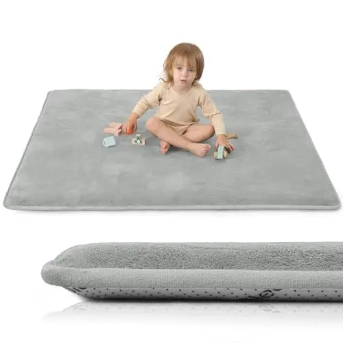 Large Solid Casual Non-slip Carpet Living Room Thick Foam Baby Play Mat Soft for Kids Coral Velvet Rug Yoga Mats