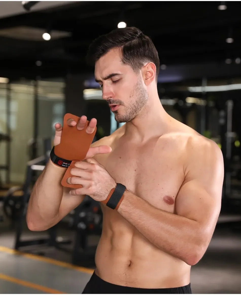 WOSWEIR-Gym Gloves for Horizontal Bar Weight Lifting Fitness Bodybuilding Training Sports Crossfit  Workout Palm Protector