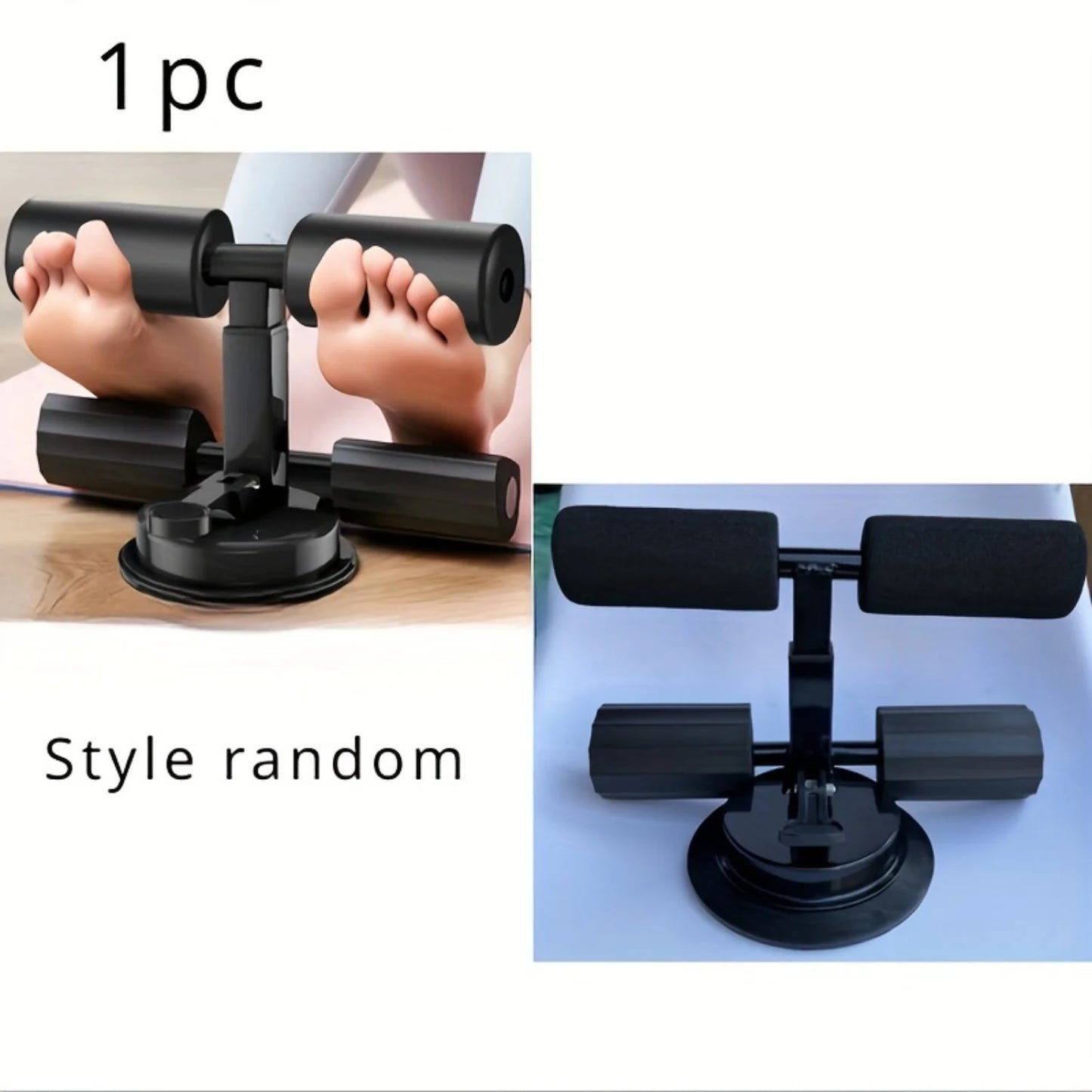 1pc Sit-up Aid, Foot Fixing Device, Suction Cup Type Tummy Control Machine, Tummy Roller, Sports Bodybuilding Equipment