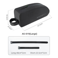 ROCKBROS Bicycle Bag Bike Frame Top Tube Bag Large Capacity Storage Waterproof Hard Shell Bicycle Bag MTB Road Bike Accessories