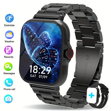 Smart watch with multiple sports modes, can make and receive calls, message reminders, compatible with Android and iPhone