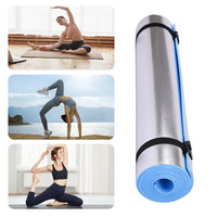 Waterproof Yoga Mat EVA Exercise Pad Thickened Aluminum Membrane Exercise Mat Portable Multifunction for Fitness Exercise