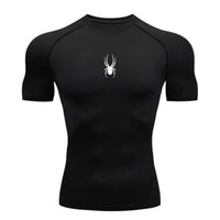 Men Sport T-Shirt Spider Quick Dry Bodybuilding Running Shirt Compression Tops Gym T Shirt Men Fitness Tight Tees Rashgard
