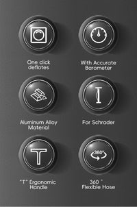 WEST BIKING 400PSI Bicycle Air Pump High Pressure MTB Bicycle Pump Front Fork Rear Suspension Pressure Gauge Schrader Valve