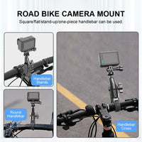 Handlebar Mount Bracket 360 Rotating Motorcycle Bike Camera Holder for Insta360 DJI Action Camera