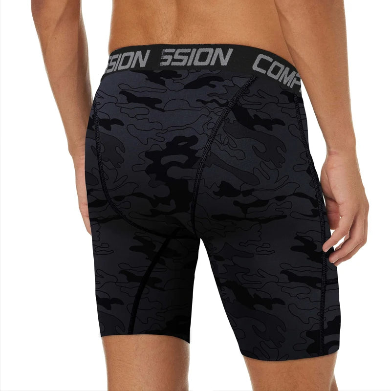 Men's Athletic Compression Shorts: Lightweight, Breathable & Quick-Drying for Running, Jogging, Walking, Trekking & Hiking