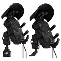 Motorcycle Phone Holder 15W Wireless Charger Shockproof Fast Charger Stand Anti-Theft Smartphone Handlebar Mount Waterproof