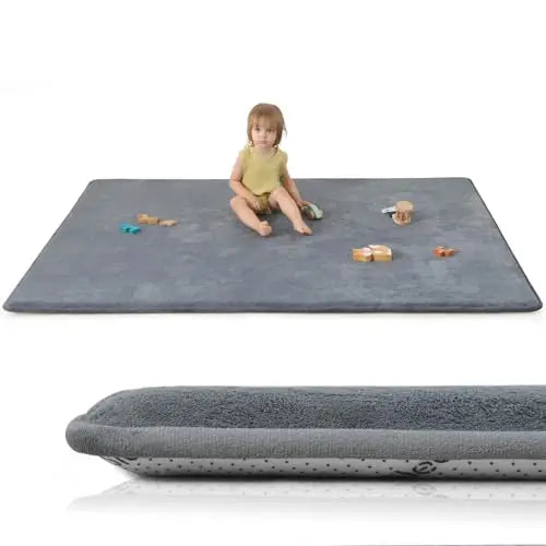 Large Solid Casual Non-slip Carpet Living Room Thick Foam Baby Play Mat Soft for Kids Coral Velvet Rug Yoga Mats