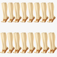 16 pairs copper compression socks for men and women for running and traveling for nurses and pregnant women mid-calf design
