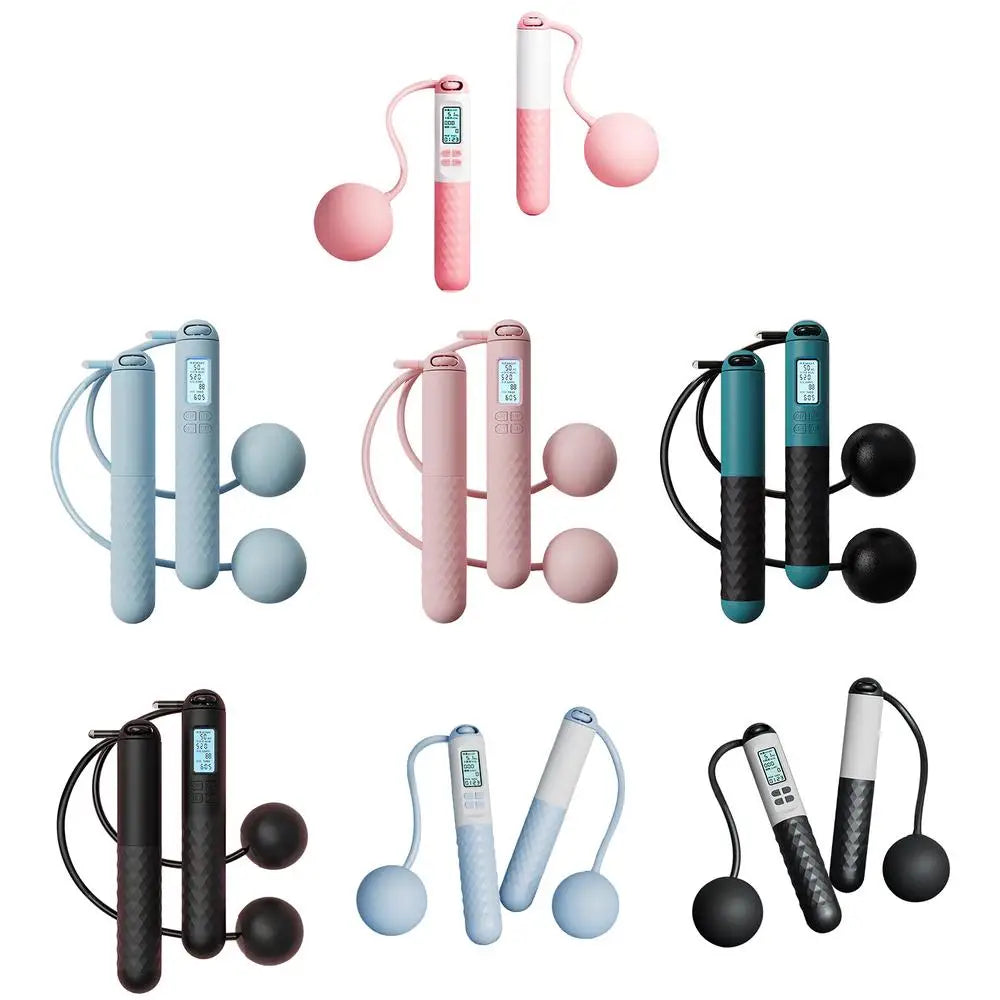 Smart Cordless Counting Skipping Rope Fitness Ropeless Jump Rope With Counter Weighted Skipping Rope For Fitness Accessories