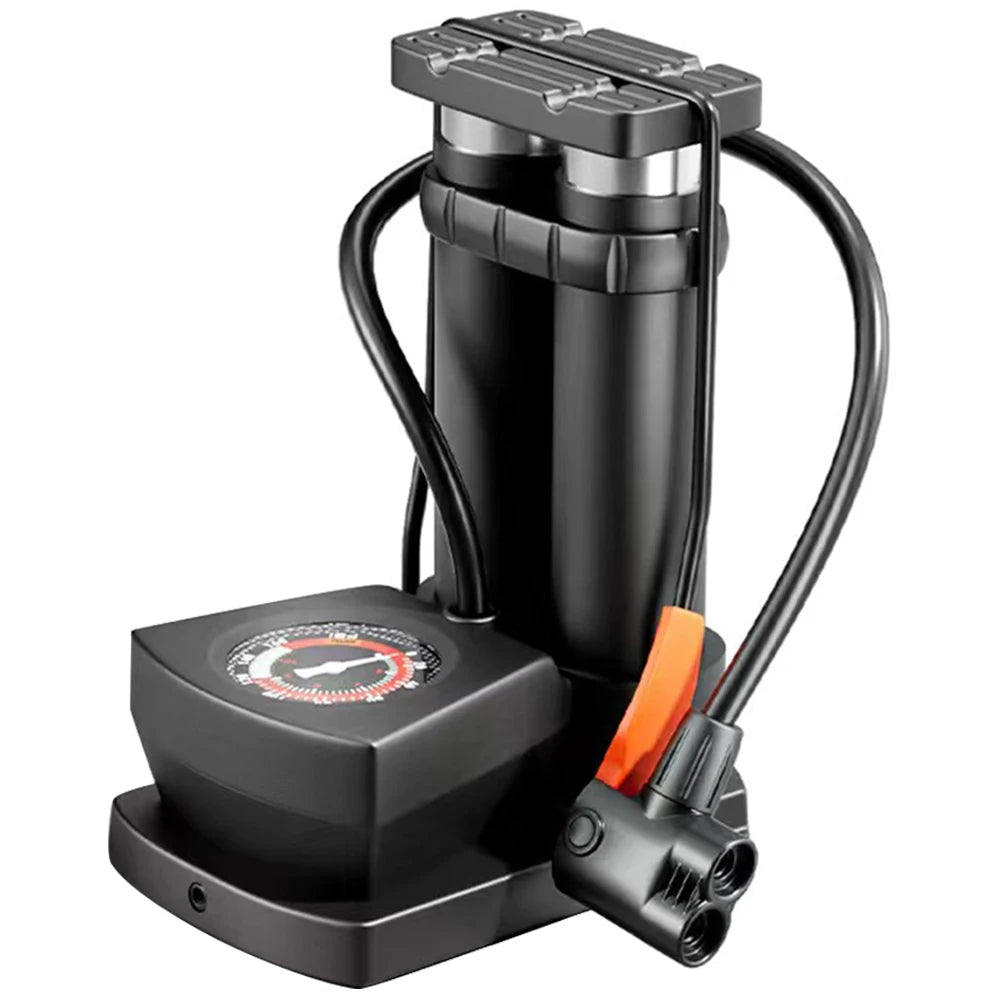 Foot Pedal Portable Pump High Pressure Bicycle Tire Air Pump Schrader Valve Car Basketball Inflator for Electric Car Motorbike