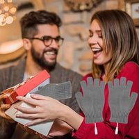 USB Electric Heated Gloves Fingerless Rechargable Women Men Hand Warmer Winter Warm for Sports Skiing for Running Cycling