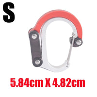 Multi Functional Aluminum Carabiner Mountaineering Buckle Quick Buckle for Outdoor Climbing Camping