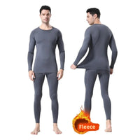 Winter Fleece Tees Compression Thermal Underwear Warm Mens Skiing Sports Tops Long Sleeve Solid Running T-Shirts