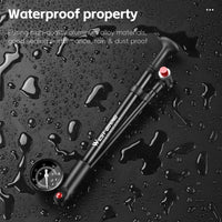 WEST BIKING 400PSI Bicycle Air Pump High Pressure MTB Bicycle Pump Front Fork Rear Suspension Pressure Gauge Schrader Valve