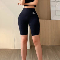 Women Butt Lifting Yoga Shorts Elastic Workout High Waist Tummy Control Ruched Booty Pants Seamless Gym Compression Tights