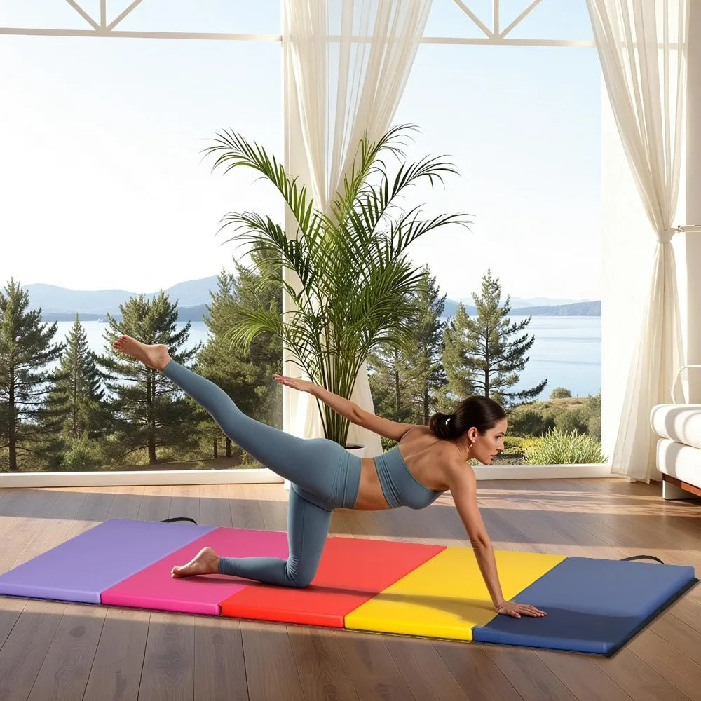 Gymnastics Tumbling Mats Portable Gymnastics Mat Foldable Tumbling Mat Yoga Mat