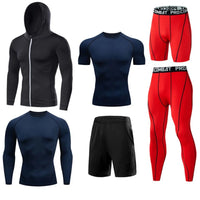 Men's Running Compression Tshirts Quick Dry Soccer Jersey Fitness Tight Sportswear Gym Sport Short Sleeve Shirt Breathable