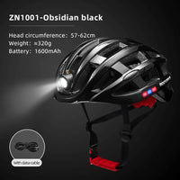 ROCKBROS Cycling Light Helmet USB Charging Electric LED Front Light Helmet Night Cycling Safety Helmet Bicycle Scooter Helmet
