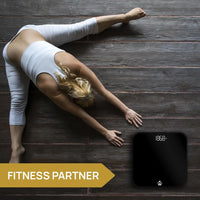 High Precision Digital Bathroom Scale with Large Display, Measures Up to 400 lbs, Includes Batteries