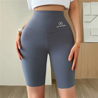 Women Butt Lifting Yoga Shorts Elastic Workout High Waist Tummy Control Ruched Booty Pants Seamless Gym Compression Tights