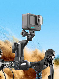 Handlebar Mount Bracket 360 Rotating Motorcycle Bike Camera Holder for Insta360 DJI Action Camera