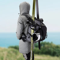30L Skiing Boot Backpack with Adjustable Fastening Straps Skating Helmet Bag Waterproof Ski Storage Backpack Skiing Accessories