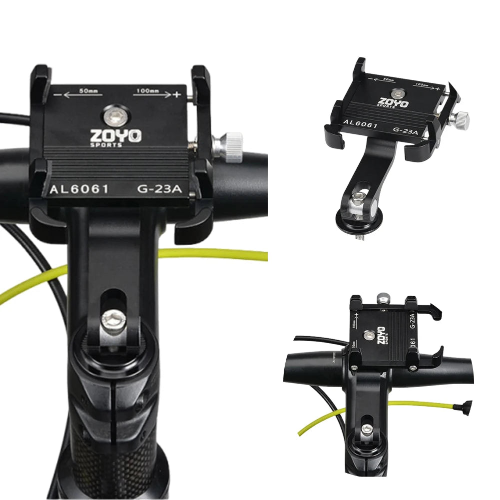 Bike Phone Mount Bicycle Phone Clip Anti-Shake Bike Phone Holder Clamp Adjustable Bicycle Mobile Phone Support for MTB Road Bike