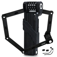 Bike Fold Code Lock, 35 Inch Thickened Alloy Steel 4Digit Combination Folding Lock with Lock Bracket, Heavy Duty Foldable Bicycl