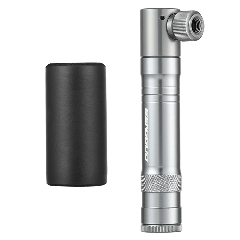 CO2 Bicycle Pump with Tubeless Tire Repair Tool Schrader & Presta Valve Portable Tire Inflator Aluminum Alloy for MTB Road Bike