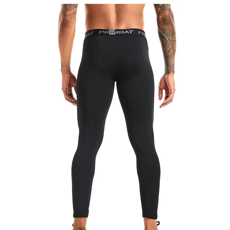 Men Gym Sportswear Muscle Bodybuilding Compression Pants Running Sports Long Pants Jogging Fitness Male Elastic Tights Trousers
