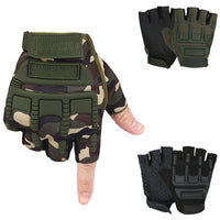 Anti-Slip Weightlifting Half Finger Gloves Shock-Absorbing Short Cycling Bicycle Gloves for Training Sports Local Delivery