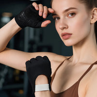 Outdoor Sports Gloves Non-Slip Fitness Protect Gloves Breathable Wrist Belt Workout Gloves for Climbing Exercises Gym Lifting