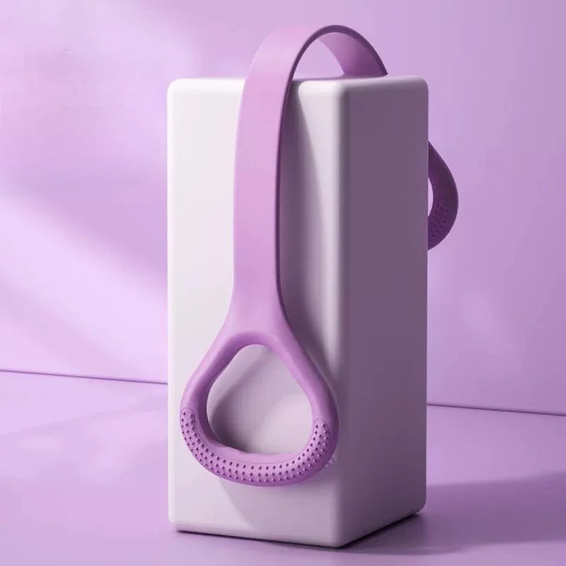 Silicone yoga resistance band - elastic fitness stretching rope, used for back, waist, arm exercises - suitable for exercise