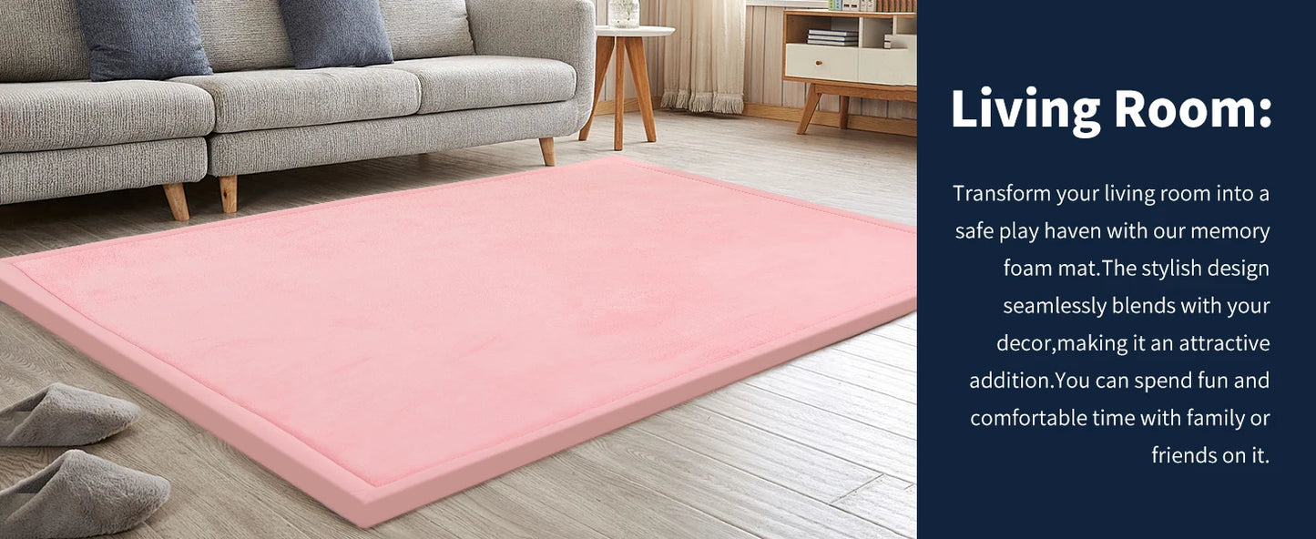 3cm Thick Baby Play Mat Carpet Solid Living Room Kids Room Decoration Soft Children Rug Yoga Mats Foam Play Mat Crawling Mat