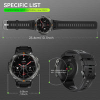 EIGIIS KE3 2025 New Bluetooth Call smartwatch for men Full Touch Screen With Health Monitor heart rate Flashlight Smart watch