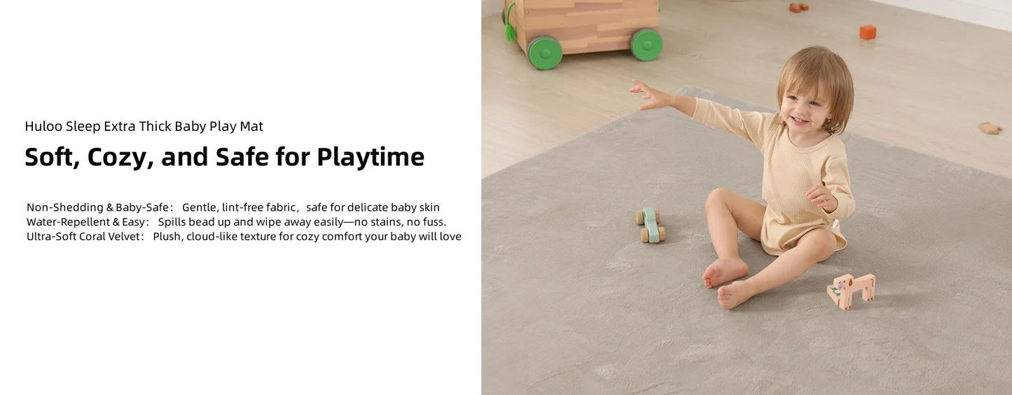 Large Solid Casual Non-slip Carpet Living Room Thick Foam Baby Play Mat Soft for Kids Coral Velvet Rug Yoga Mats