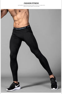 Mens Warm Compression Leggings 1-2 Pcs Sport Training Pants Dry Fit Running Tights Fitness Basketball Jogging Fleece Trousers