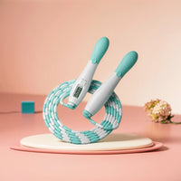 Beaded Jump Rope Skipping Rope with Counter Jump Rope Adjustable Length Plastic Segmented Jump Rope for Kids Adults