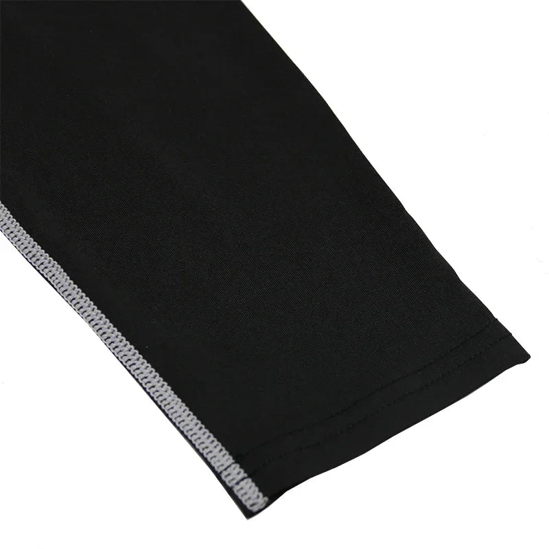 Y2K Men's Turtleneck Compression Shirt Quick Gym Fitness Dry Rash Guard Hight Neck Muscle Athletic Bodybuilding Shirts Summer