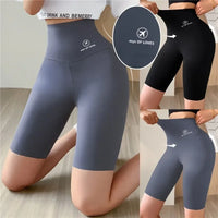 Women Butt Lifting Yoga Shorts Elastic Workout High Waist Tummy Control Ruched Booty Pants Seamless Gym Compression Tights