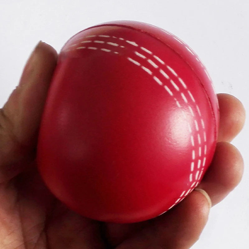 PU Elastic Stress Ball (63mm) - Soft Squeeze Cricket Practice Ball Durable Training Toy for Kids/Adults